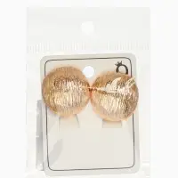 Серьги клипсы для ушей QF &laquo;Полукруг&raquo;, цвет золото