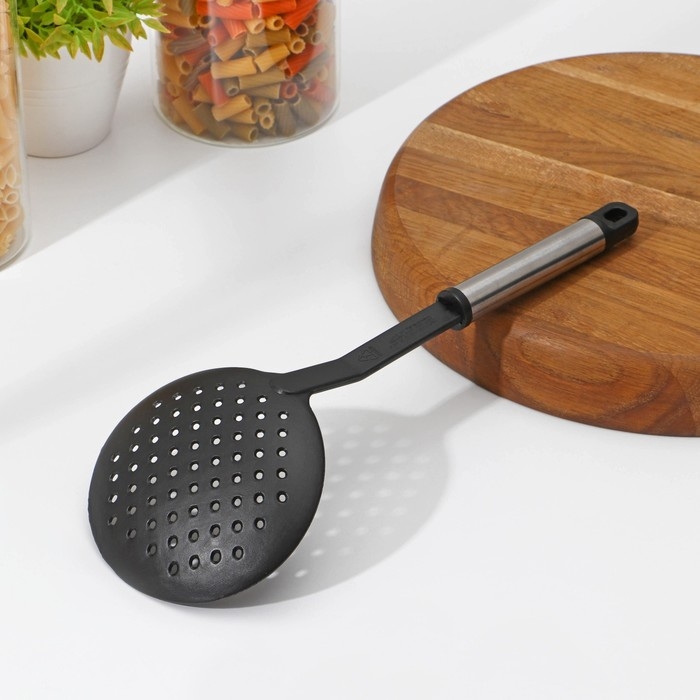 Шумовка Доляна «Антрацитовый блеск», 30 см Шумовка Доляна «Антрацитовый блеск», 30 см