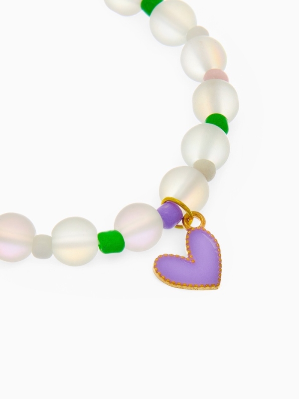 Браслет детский «Выбражулька» кошачий глаз бусина 8 мм, разноцветный Браслет детский «Выбражулька» кошачий глаз бусина 8 мм, разноцветный