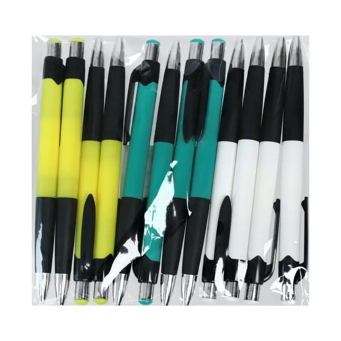 Ручка шариковая Calligrata, автоматическая, 0.5 мм, с резиновым держателем, стержень синий, МИКС Ручка шариковая Calligrata, автоматическая, 0.5 мм, с резиновым держателем, стержень синий, МИКС