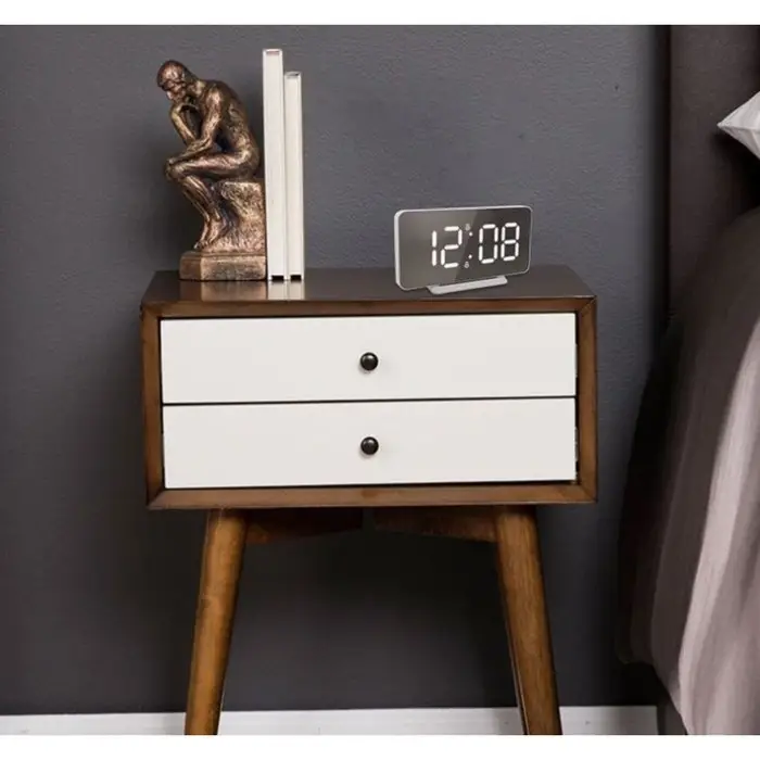 Часы электронные настольные, USB, календарь, подсветка, будильник, термометр, на подвесе