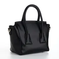 Сумка женская мессенджер на магните, 35&times;15&times;23 см, чёрная