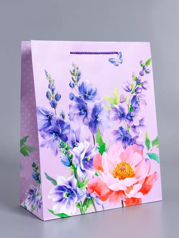 Пакет подарочный ламинированный &laquo;Самой лучшей&raquo;, 26&times;12&times;32 см