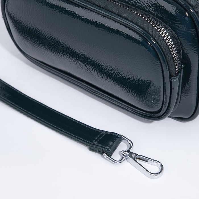 Сумка кросс-боди на молнии, цвет зелёный Сумка кросс-боди на молнии, цвет зелёный