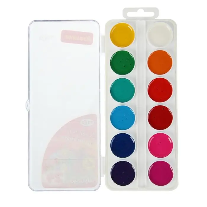 Акварель 24 цвета, «Гамма» «Мультики», без кисти, в пластиковой коробке Акварель 24 цвета, «Гамма» «Мультики», без кисти, в пластиковой коробке