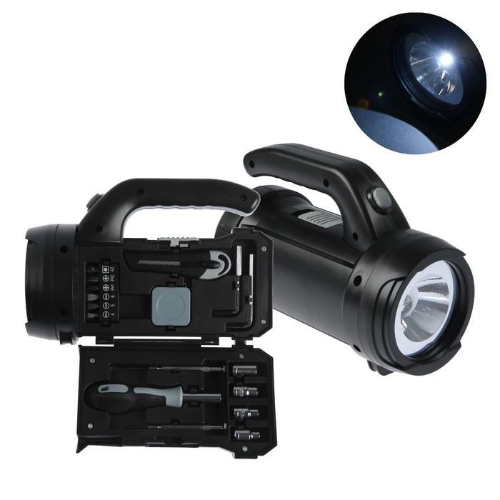 Набор инструментов ТУНДРА, подарочный пластиковый кейс Набор инструментов ТУНДРА, подарочный пластиковый кейс "Фонарь", 17 предметов