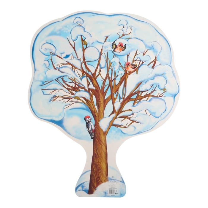 Плакат вырубной Плакат вырубной "Клён зимний" двухсторонний, 68 х 41 см