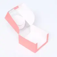 Коробка под бенто-торт с окном, розовый, 14&times;14&times;8 см