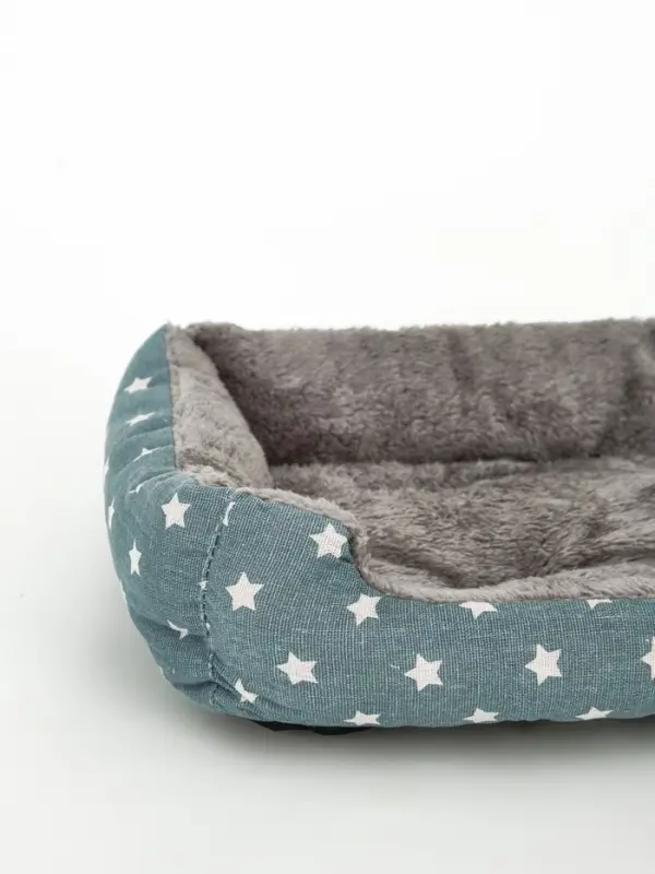 Лежанка для животных &laquo;Звезды&raquo;, 40&times;32&times;12 см, серая
