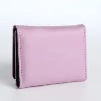 Кошелёк &laquo;Цветочек&raquo;, маленький, для девочки, на кнопке, сиреневый