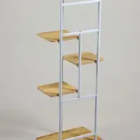 Подставка для цветов Greengo, 5 полок, 36&times;23&times;94 см, напольная, каркас металл, полки МДФ, белая