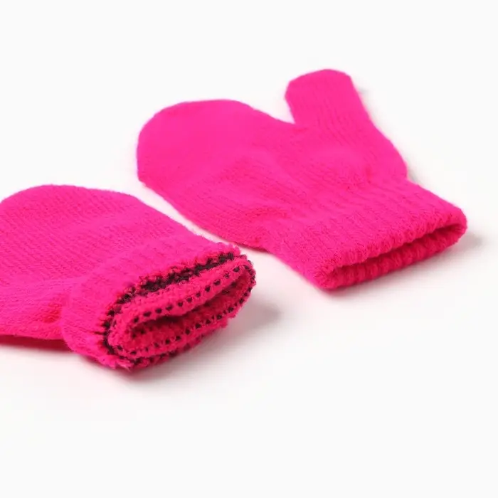 Варежки детские MINAKU, цвет малиновый, 12 см Варежки детские MINAKU, цвет малиновый, 12 см