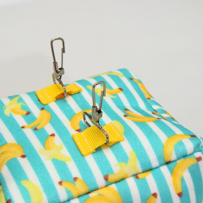 Подвесной домик-кубик Подвесной домик-кубик "Бананы", 17 х 17 х17 см