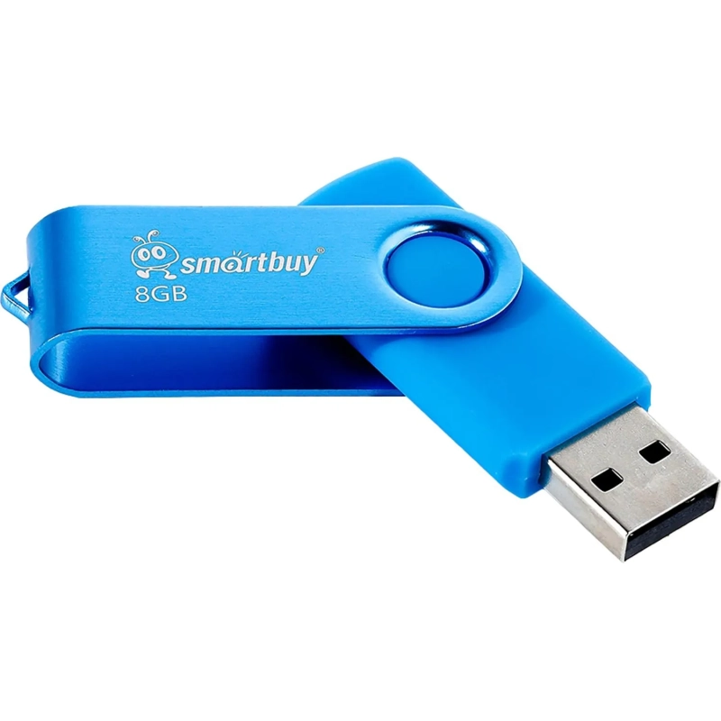 Флеш-память Smartbuy UFD 2.0 8GB Twist Blue (SB008GB2TWB)