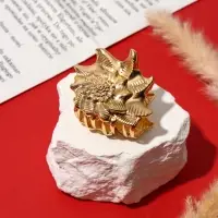 Краб для волос "Лейла море" раковина, 6 см, золото