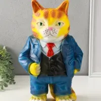 Копилка "Кот Тимофей" 35х22х15 см, рыжий Копилка "Кот Тимофей" 35х22х15 см, рыжий