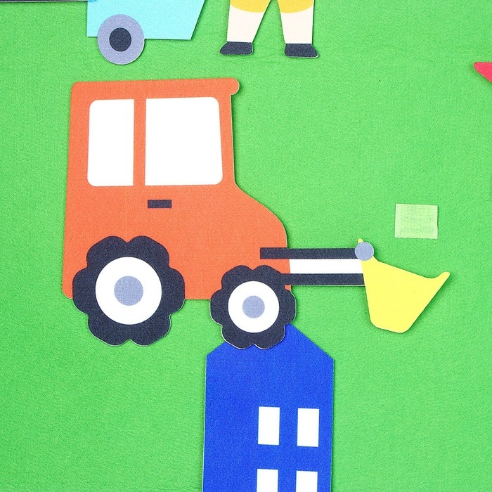 Бизиборд на стену из фетра «Профессии» 25 деталей на липучке, размер поля — 105 × 75 см Бизиборд на стену из фетра «Профессии» 25 деталей на липучке, размер поля — 105 × 75 см