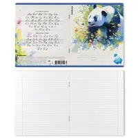Тетрадь 24 листа в линейку ErichKrause Flower Panda, 60 г/м&sup2;, обложка мелованный картон, МИКС