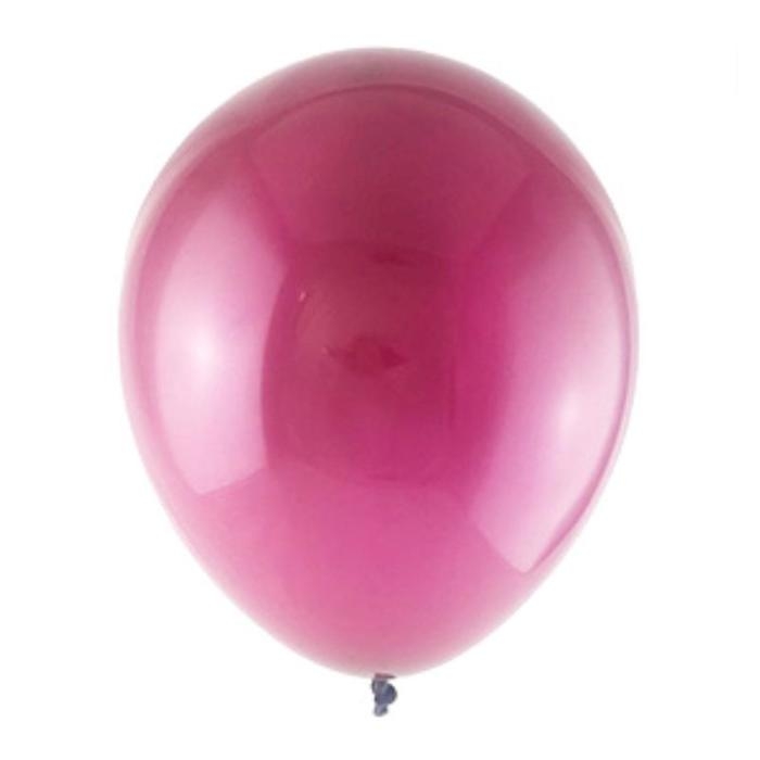 Шар латексный 12 Шар латексный 12", кристалл, набор 100 шт., цвет бордовый