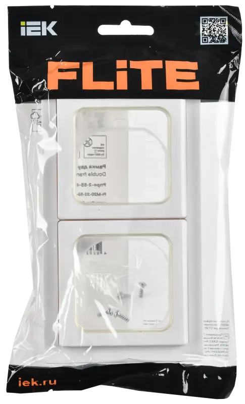 FLITE Рамка 2-местная IP55 Рпро-2-55-ФлБ белый IEK