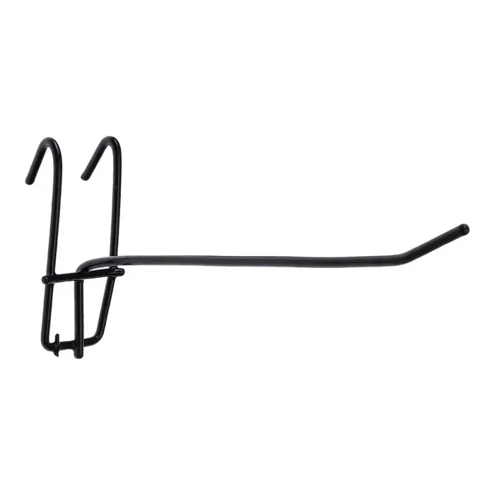 Крючок на сетку одинарный, d=3 мм, L=10 см, цвет чёрный Крючок на сетку одинарный, d=3 мм, L=10 см, цвет чёрный