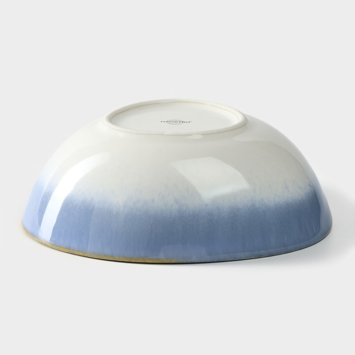 Салатник фарфоровый Magistro «Пэвэти», 400 мл, d=15,3 см, цвет голубой Салатник фарфоровый Magistro «Пэвэти», 400 мл, d=15,3 см, цвет голубой