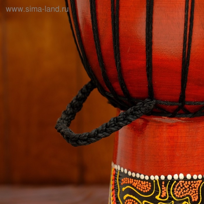 Сувенирный музыкальный инструмент барабан джембе Сувенирный музыкальный инструмент барабан джембе "Цветной" 50х23х23 см МИКС