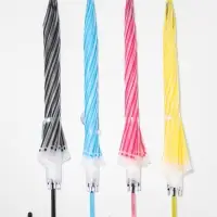 Зонт полуавтоматический &laquo;Полосы&raquo;, 8 спиц, R=46/53 см, d=92 см, МИКС