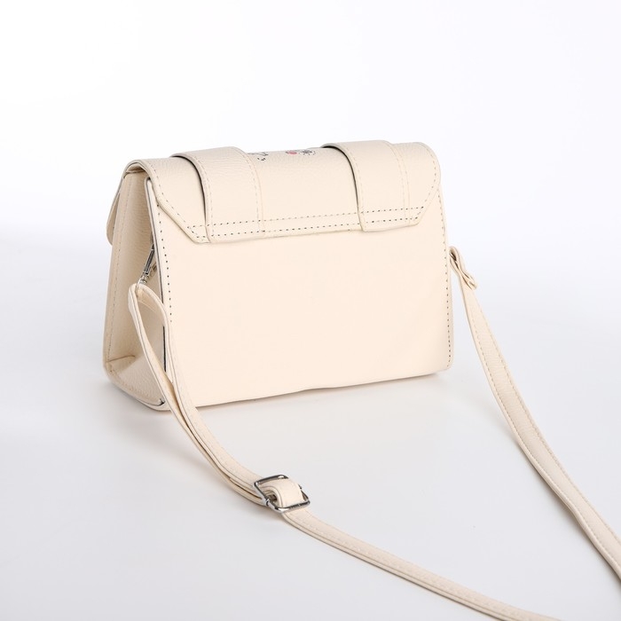 Сумка женская-мессенджер, цвет белый 18,5*13*8 см Сумка женская-мессенджер, цвет белый 18,5*13*8 см