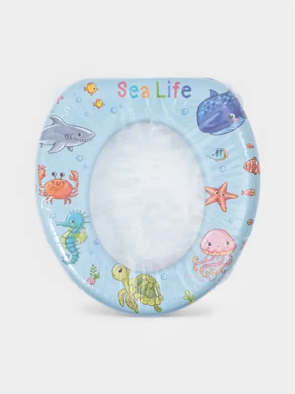 Сиденье для унитаза детское 29х27,5х5 см Сиденье для унитаза детское 29х27,5х5 см "Морские жители"