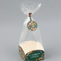 Пакет подарочный с коробкой новогодний &laquo;С Новым годом&raquo;, 12&times;12&times;40 см