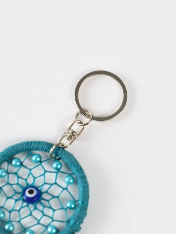 Брелок Брелок "Ловец снов" 17 см, цв. бирюзовый