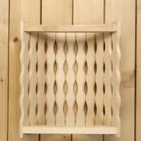 Абажур для бани и сауны &laquo;Косичка&raquo;, липа, 31&times;27&times;10.5 см, настенный, угловой, &laquo;Добропаровъ&raquo;