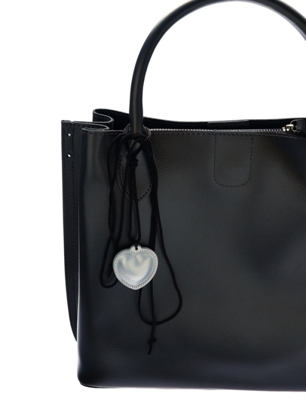 Портупея с кулоном «Сердечко» кожа, трансформер, цвет серебро, 150 см Портупея с кулоном «Сердечко» кожа, трансформер, цвет серебро, 150 см