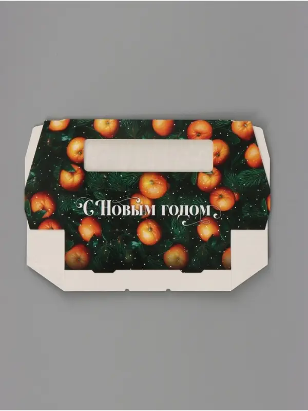 Коробка подарочная, самосборная &laquo;Мандарины&raquo;, 17&times;7&times;4 см