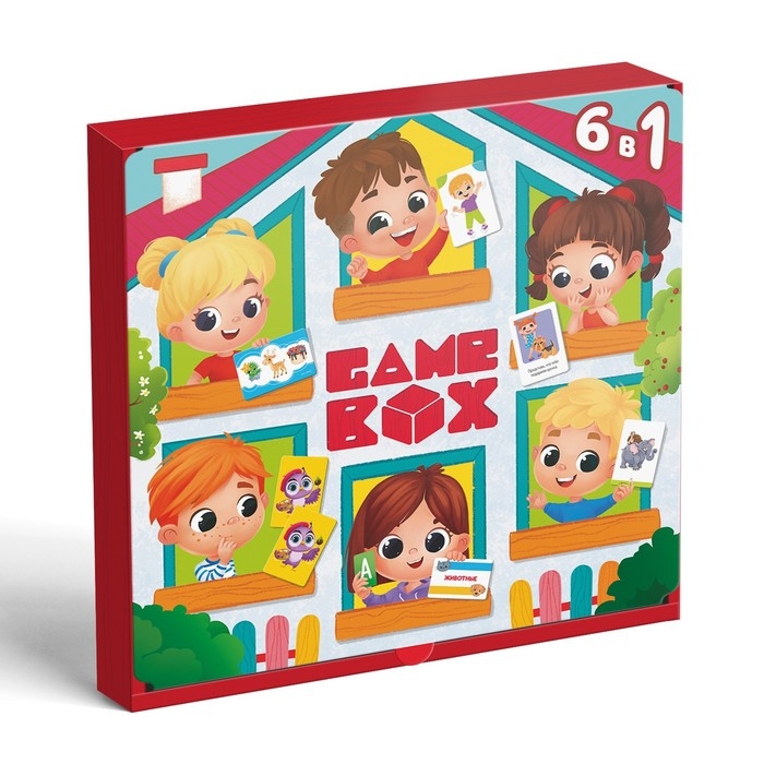 Набор развивающих игр «Game box. Kids. 6 в 1», 3+ Набор развивающих игр «Game box. Kids. 6 в 1», 3+