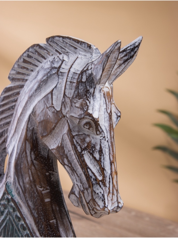 Сувенир резной дерево Сувенир резной дерево "Голова коня", 18х5х30 см