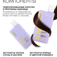 Профессиональный шампунь женский, для окрашенных волос с активным комплексом и скваланом, 250 мл ULAB