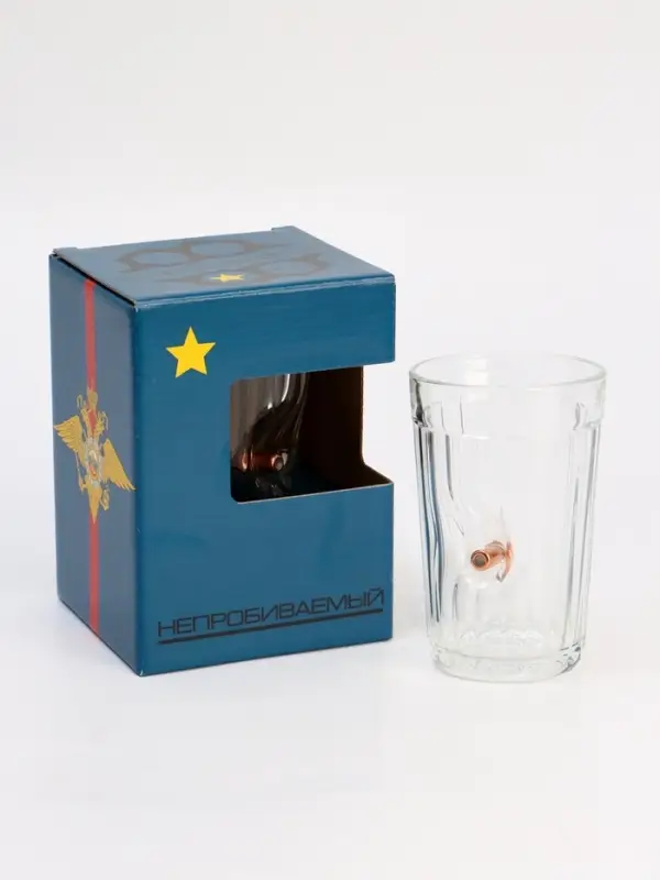 Стакан "Непробиваемый. Полицейский", граненый, 250 мл