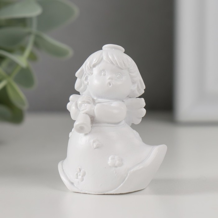 Сувенир полистоун Сувенир полистоун "Ангелочек-музыкант в платье" МИКС 3х3,5х5 см