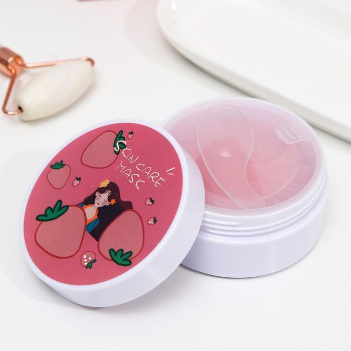 Гидрогелевые патчи для глаз с экстрактом клубники, 60 шт. Гидрогелевые патчи для глаз с экстрактом клубники, 60 шт.