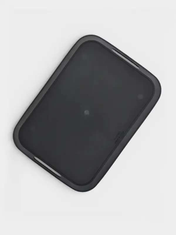 Поднос для подачи с ручками Magistro &laquo;Фьюжен Вуд&raquo;, прямоугольный, 32&times;23&times;3.8 см, пластик, чёрный