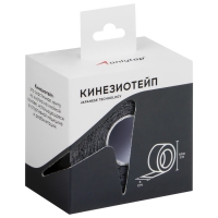 Кинезиотейп ONLYTOP, 5 см х 5 м, цвет чёрный