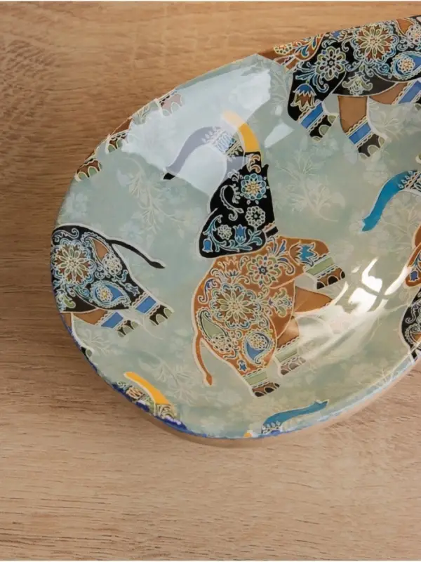 Подставка под ложку &laquo;Мудрый слон&raquo;, 25.5&times;9&times;3.8 см, дерево манго