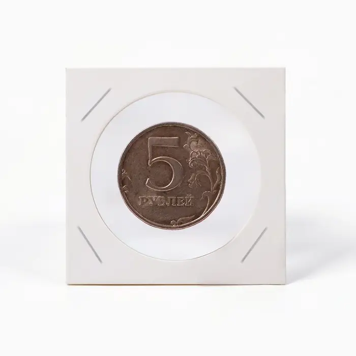 Набор холдеров для монет под скрепку, d=4 см, 50 шт.