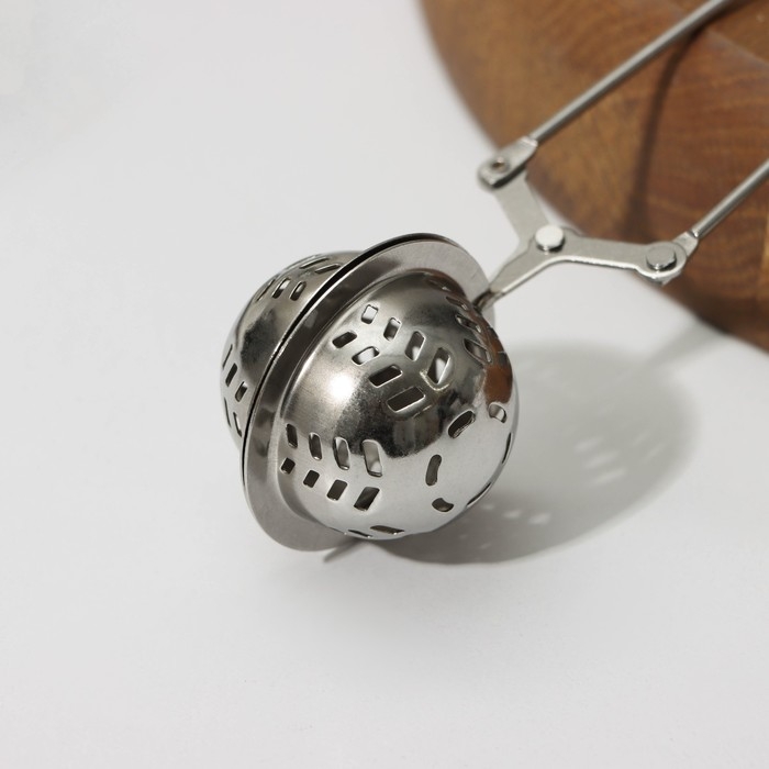 Ситечко для чая Доляна «Ёлочка», 16,5 см, цвет серебристый Ситечко для чая Доляна «Ёлочка», 16,5 см, цвет серебристый