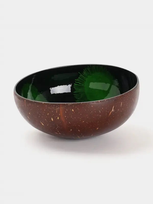 Чаша &laquo;Листья&raquo;, 14&times;14&times;6 см, кокос