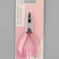 Тонкогубцы с зазубринами, для рукоделия, 12&times;6.5 см, розовые