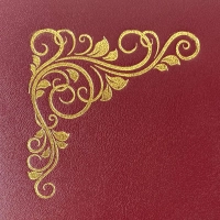 Папка адресная б/в бордо 15А003 С Юбилеем /10/ 15А003_б