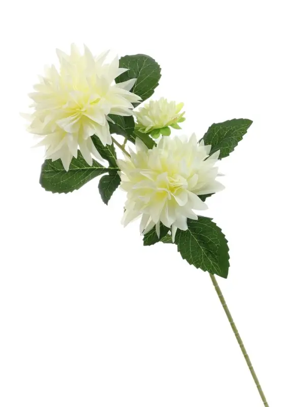 Цветы искусственные &laquo;Георгин садовый галант&raquo;, 11&times;61 см, белые